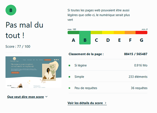 Eco index Namaste Yoga